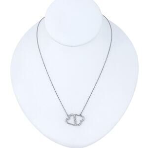 Interlocking Hearts Necklace | Aphrodite's Sterling Silver 925 16”-18”